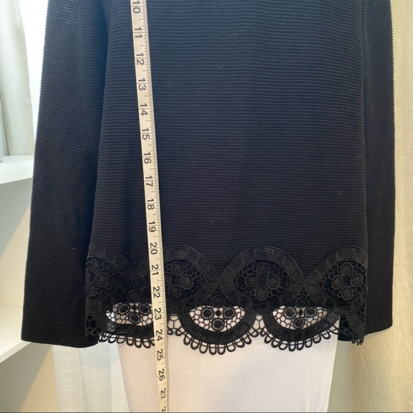 🏷NWT LOFT Black Ribbed Sweater - Picture 2 of 4